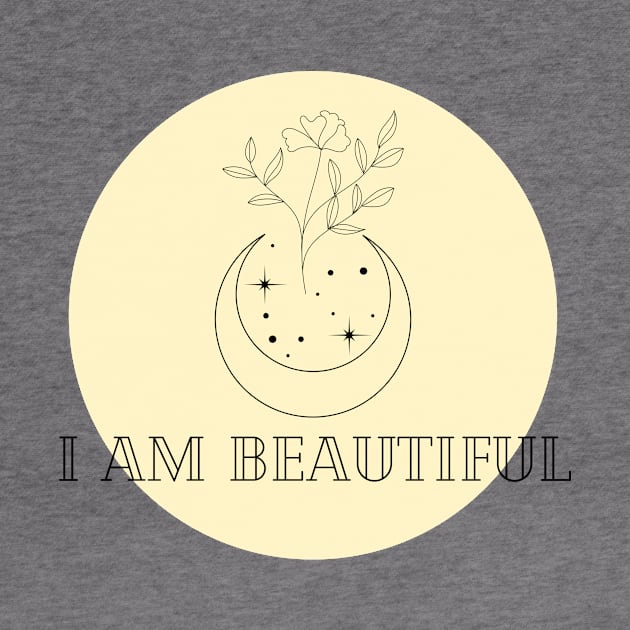 Affirmation Collection - I Am Beautiful (Yellow) by Tanglewood Creations